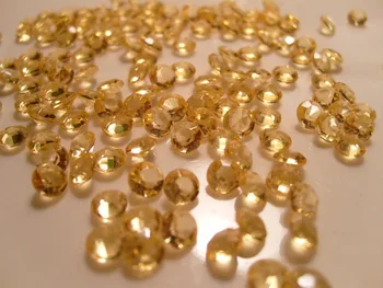 10000 buc / lot 6mm 1Carat Nunta Decor Acrilic Aur Scatter Masă Cristale de Diamant Acrilică Diamant Cristal Confetti