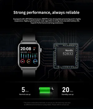 Termometru Ceas Inteligent Ip68 rezistent la apa de Măsurare a Temperaturii de Sănătate Rata de Inima KW37 Femei pro Smartwatch Sports Tracker