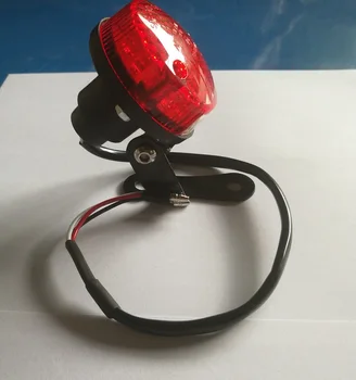JX-LCLYL Motocicleta Quad Rotund LED-ul Rosu din Spate Coada de Frână Lumină de inmatriculare Lampa