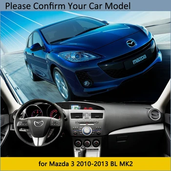 Tabloul de bord Capacul de Protecție Pad pentru Mazda 3 BL 2010 2011 2012 2013 MK2 Accesorii Auto de Bord Parasolar Anti-UV covor Covor