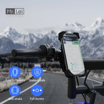 Dl Lei Anti-Shake Biciclete Suport de Telefon de Rotație de 360° Universal Motocicleta Suport de Telefon pentru Motor suport Ghidon Bicicleta Titular