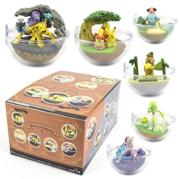 6pcs Japonia capsulă jucării drăguț kawaii Eevee Vaporeon Jolteon Flareon Bulbasaur Charmander orb cutie mingea scena figurine în miniatură