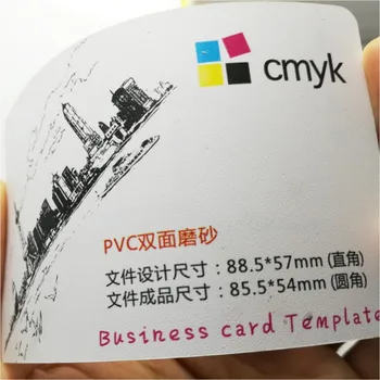 Alb personalizat din plastic pvc îngheț Business Card /card /rezistent la apa/ numele/carte de vizită / carte de vizită personalizate de imprimare