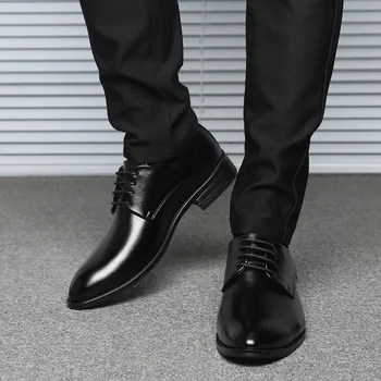 Pantofi pentru barbati brand de lux formale pantofi barbati stilist de moda italiana mens pantofi office din piele tenis masculino adulto 635