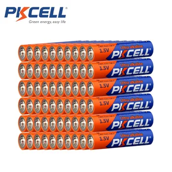 80buc/lot PKCELL 1.5 V Baterii AAA LR03 AM4 E92 Baterii Alcaline 3A Bateria Baterias Baterii Uscate