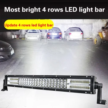 De înaltă calitate 4 Rând 22inch 32inch 42inch 52i LED Light Bar direct LED Lumina de Lucru Bar OffRoad 4WD 4x4 SUV ATV 12V led bar