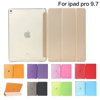De caz Pentru ipad pro 9.7 inch A1673 A1674 A1675,de Culoare PU Magnetic Smart Caz Acoperire stand pentru iPad cazul pro 9.7+ecran protector