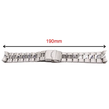 Rolamy 22mm de Lux de Top 316L din Oțel Solid Curbat End Solid Link-uri de Înlocuire Trupa Ceas Curea Brățară Dublu Push Incuietoare Pentru Seiko