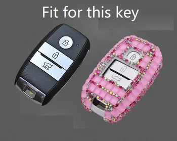 Diamant de lux bling cheia de la mașină caz acoperire/cheie shell pentru KIA Rio, Sportage K2 K3 K4 K5 KX3 Ceed, Sorento Cerato Optima Frote