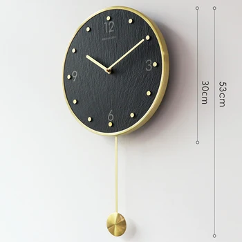 Nou Lux Simplu, Ceasuri de Perete Mari Rotund Epocă Modernă Acasă Decorative Vintage Ceas Reloj Colgante Roman Antic Ceas EE50