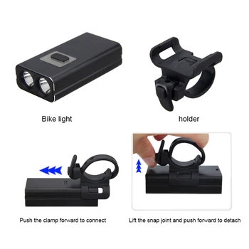 Luminoase 1000LM Fața Biciclete Lampa USB cu LED-uri Lumina Bicicleta Reîncărcabilă 5 Moduri de Comutare Ghidon Bicicleta Lanterna pentru Siguranța Noapte cu Bicicleta