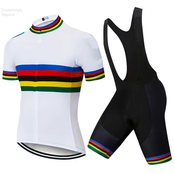 Echipa Pro Cycling Set Alb 2019 Personalizate Jersey Ciclism Biciclete pantaloni Scurți Set MTB Ropa Ciclismo Vara cu Bicicleta Maillot Culotte