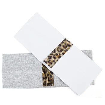 Moda Bentita Pentru Femei Cristal Artificial Bentițe Leopard Pietre De Păr Trupa De Fete Turban Elastic De Par Accesorii