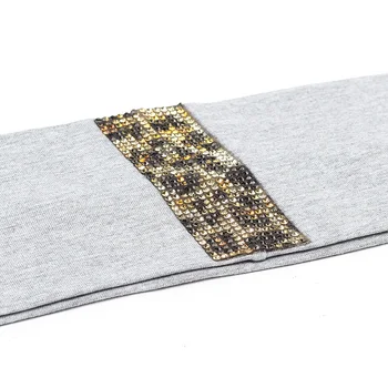 Moda Bentita Pentru Femei Cristal Artificial Bentițe Leopard Pietre De Păr Trupa De Fete Turban Elastic De Par Accesorii