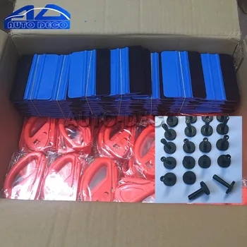 Utile Ambalaj Mașină Instrumente Albastru Scraper Racletă cu Pâslă Marginea Magnetic Magnet Suport Vinyl Cutter Instalați Setul de Unelte