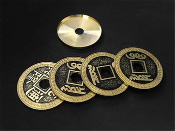 Super Moneda Chineză Set (Qianlong, Morgan Dimensiune) de Oliver Magie Close-up Magic Monede vechi Set de elemente de recuzită Magie Truc Distractiv