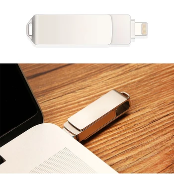 Supersonic 3 în 1 de Metal USB Flash Drive USB 3.0 256GB 128GB 64GB 32GB Pen Drive OTG Micro USB lightning pentru iphone 7/7 Plus/8/X