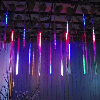 8PCS ploaie de Meteoriți Ploaie de Lumină cu LED-uri Impermeabil Șir de Lumini pentru Halloween de Vacanță de Crăciun Petrecere în aer liber Strada de Arbore de Decor