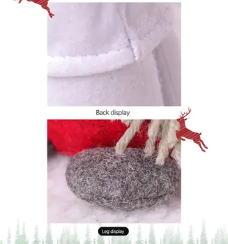 Decoratiuni de craciun medici și asistente medicale Moș Crăciun fără chip de păpușă ornamente de Crăciun, figurine de Animale de pluș pentru cadouri de crăciun