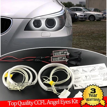 Calitate inalta CCFL Angel Eyes Kit Alb Cald Inel Pentru BMW E60 E61 LCI 528i 530i 535i 550i M5 Faruri cu Halogen Demon Ochi