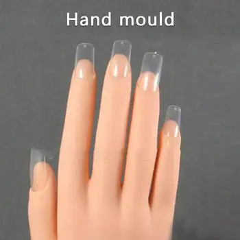 1buc Nail Art Practică din Plastic Moale Mână Model Flexibil din Plastic Moale Flectional Manechin Model de Instrument de Formare