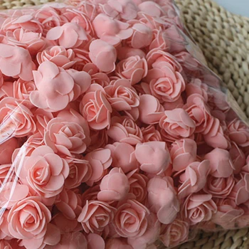 500Pcs Spuma PE Rose Capul Flori Artificiale pentru DIY Urs Papusa Flori Multicolore Meserii Fals Flori de Nunta Decor Casa Cadouri