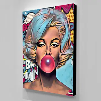 Panza Pictura Cultura Pop Arta de Perete cu Bule HD Imprimare Poster Marilyn Monroe Graffiti Home Decor Pentru Dormitor Modular Poze