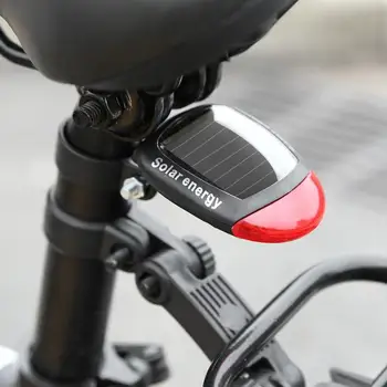 Biciclete Lumina Solară/USB Reîncărcabilă Faruri Casca Noaptea de Iluminat de Siguranță Ghidon Fata Intermitent Biciclete Lumina +Stop Set