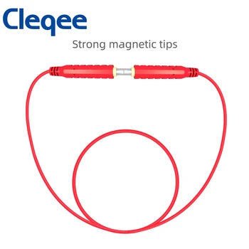 Cleqee HVAC Fir Magnetic de Testare Conduce 30V 5A Joasă Tensiune Magnetic Jumper 20AWG Silicon Cablu de 1M Rosu T10005.1