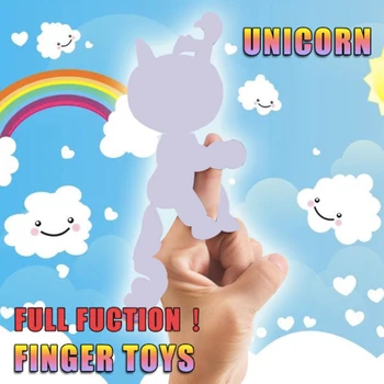 Pb jucaus sac Nou Degetul Interactiv Baby Unicorn Mini Interactive Degetul Unicorn Jucării de Crăciun Cadou de Copil Toate funcțiile degetul