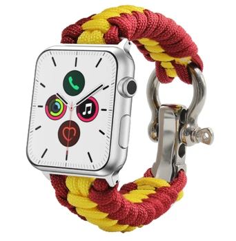 Brățară din cordonul ombilical pentru Apple Watch din Spania aproape inoxidabil de securitate 42-44mm Serie 6 / 5 / 4 / 3 / 2 / 1 / SE / Nike +