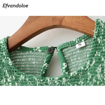 Efvandoloe Verde Rochie Maxi Lung Florale 2019 Rochii de Vara pentru Femei Haine Boho jurken halat de femme