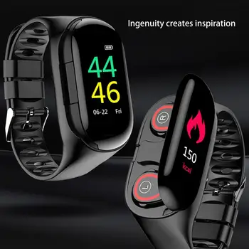 Setul cu Cască Bluetooth Vorbesc Inteligent Brățară band heart rate monitor Sport Ceas Inteligent Passometer Fitness Tracker Bratara