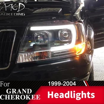 Lampă de cap Pentru Masina Jeep Grand Cherokee 1999-2004 Faruri de Ceata Lumini de Zi de Funcționare Lumina DRL H7 LED Bi Xenon Bec Accesorii Auto