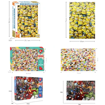 Disney Frozen Puzzle-Uri Pentru Copii Noi Cadouri Mickey Alba Ca Zapada 1000 Adult Jigsaw Puzzle-Uri De Desene Animate De Animație Inteligenta Jucarie Cadou