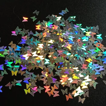 100g de 3mm Formă de Fluture de COMPANIE vrac Paiete Sclipici Paiete pentru Unghii manichiura de mireasa de cusut decor confetti