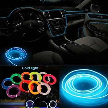 2m Pentru Audi A8 A7 A5 A6 A4 A3 A1 TT B7 B6 Q7 Q5 Q3 Neon LED Lumină Atmosferă Mașină de Iluminat Interior Benzi Benzi cu LED-uri Ghirlanda Coarda
