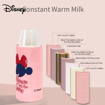 Disney sticlă izolație set termostat cald set de sac de iarna portabile baby USB încălzire temperatura de afișare