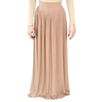 4 Culori 105cm Femei Elegante Modest Musulmane Islamice lung fusta plisata Nou Bandaj Fusta Femei Glezna-Lungime Fuste Lungi Wq1329