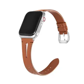 Moda subțire benzi de piele pentru apple watch seria 6 5 4 3 SE Watchbands pentru iwatch 38 40 42 44 MM Catarama curea Accesorii