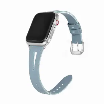 Moda subțire benzi de piele pentru apple watch seria 6 5 4 3 SE Watchbands pentru iwatch 38 40 42 44 MM Catarama curea Accesorii