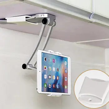 AZiMIYO Metal tablet stand bucătărie Desktop ipad Suport de telefon pentru Folosit în bucătărie agățat de perete baie leneș suport