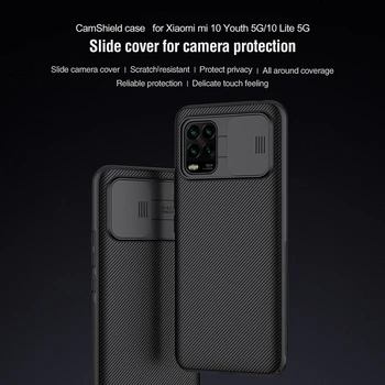 Pentru Xiaomi Mi 10 Tineri 5G caz Nillkin CamShield Caz Slide Camera Capac de Protectie Pentru Xiaomi Mi Lite 10 5G Caz
