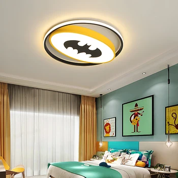 Spider/Bat candelabru LED Pentru camera de studiu Dormitor camera copiilor rosu/galben led-uri moderne de Iluminat Candelabru de fier lustru