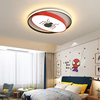 Spider/Bat candelabru LED Pentru camera de studiu Dormitor camera copiilor rosu/galben led-uri moderne de Iluminat Candelabru de fier lustru