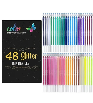 Mare Pixuri Pentru a Schița TOT NOI Sclipici Neon de Culoare Rezerve de Cerneală - Ușor de A Înlocui Cartușele pentru Glitter Gel Set de stilouri de Desen Jucărie