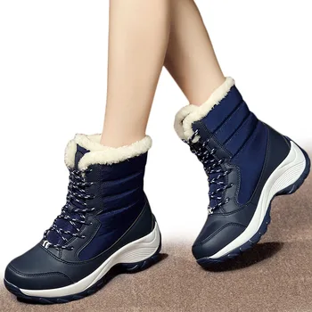 Femei Glezna Cizme Pentru Iarna Ține De Cald Doamnelor Papuceii Glezna Cizme Pantofi Femei Plus Dimensiune Femei Impermeabil Pantofi De Zăpadă Plus Dimensiune