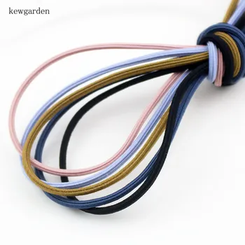 Kewgarden Elasticitate banda de Cauciuc DIY Inel de Păr Accesorii Handmade Cap de Coarda Bowknot Panglică de 20 Metri