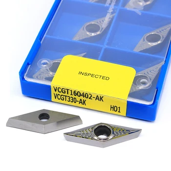 VCGT160402 VCGT160404 VCGT160408 AK H01 Insertii de Aluminiu Interne cuțit de Strunjire CNC Strung Instrumente VCGT de Aluminiu de Înaltă Calitate de Tăiere