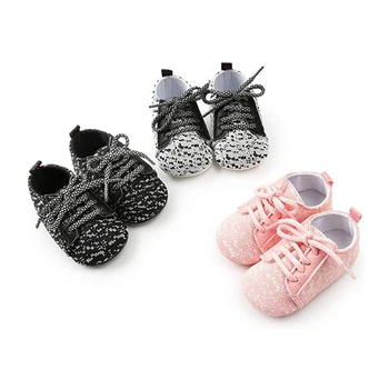 AA copil Copil Adidași Moale Unic Dantela-up nou-născut Pantofi Anti-Alunecare Prima Pietoni Apartamente
